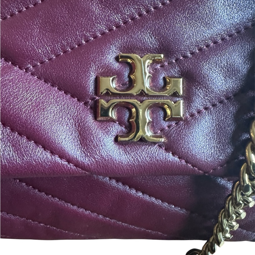 Tory Burch kira Plum Quilted Shoulder Bag
